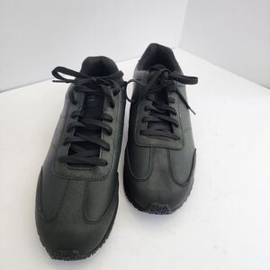 TredSafe Men's Black Slip-Resistant Lace-Up Shoes Sz 12